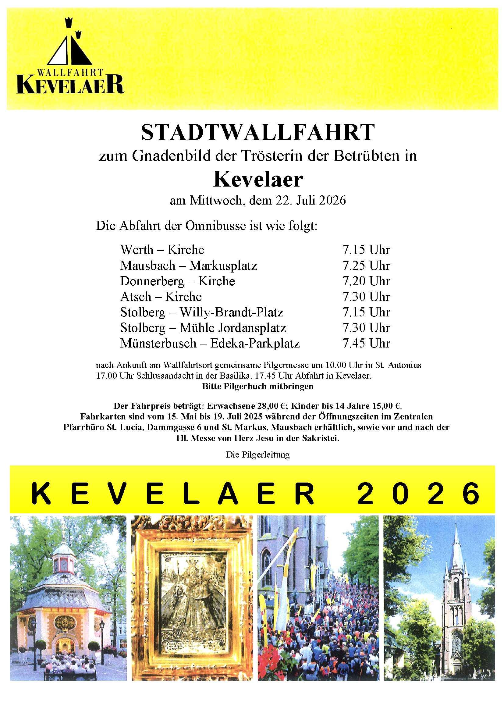 01-Kevelaer - Plakat 2026 (c) Pfarrei St. Lucia Stolberg