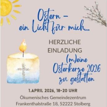 Osterkerzen gestalten